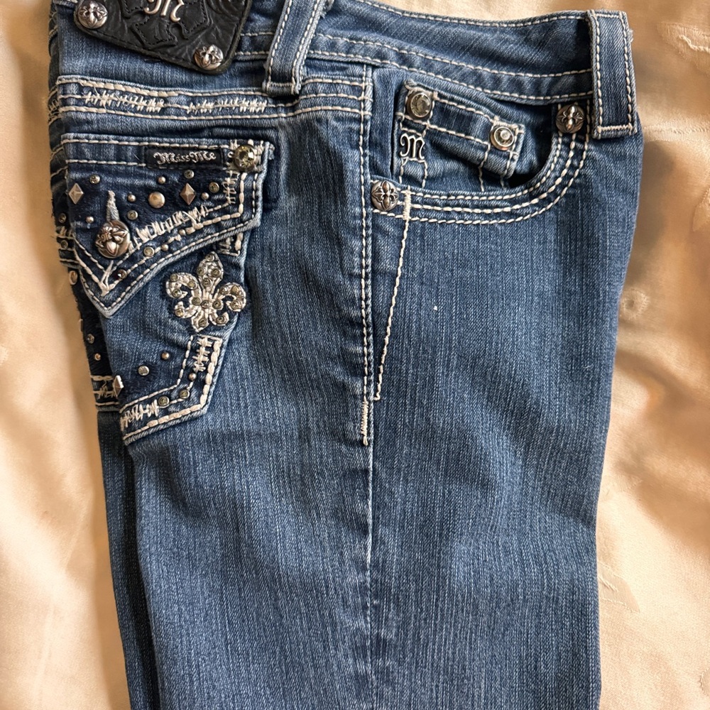 Miss Me Denim Skinny Jeans with Embellishments